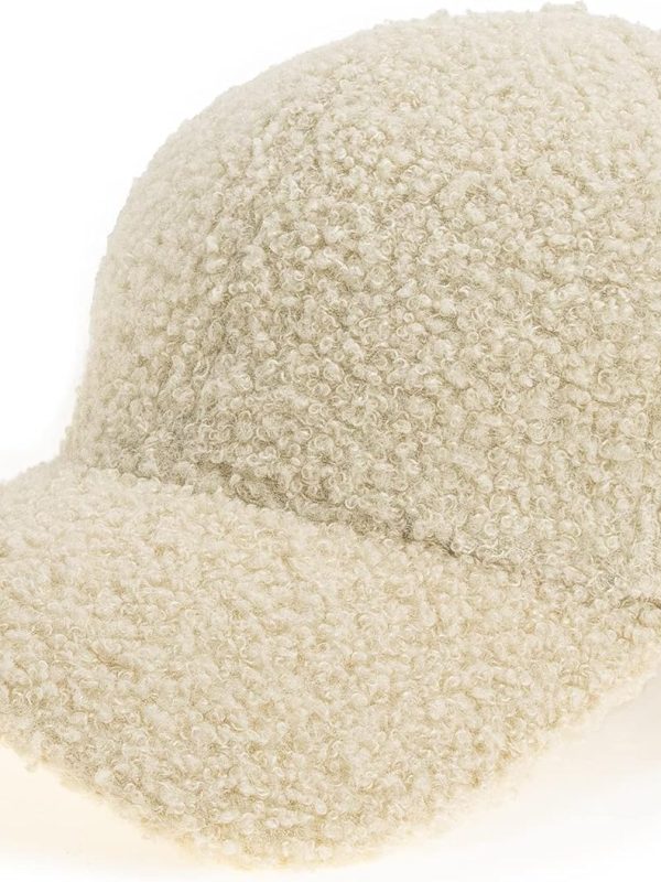 Lamb-Wool Baseball-Caps Warm-Winter Teddy-Fleece Hip-Hop Cap for Men Women Outdoor Travel